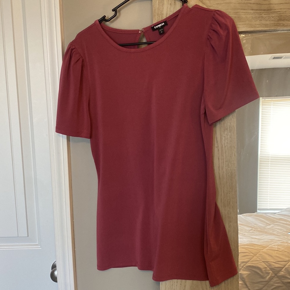 Express Rose Cap Sleave Shirt